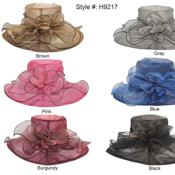 Dressy Floppy Hat Organza Church Hat - Picture 1 of 6